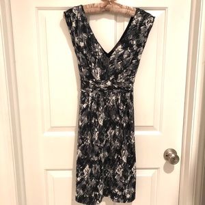 Ann Taylor loft black and white dress